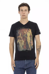 Trussardi Action Black Cotton Men T-Shirt -   -  Trussardi Action.